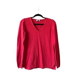 Old Navy Classic Ladies Red V Neck Sweater Size Small